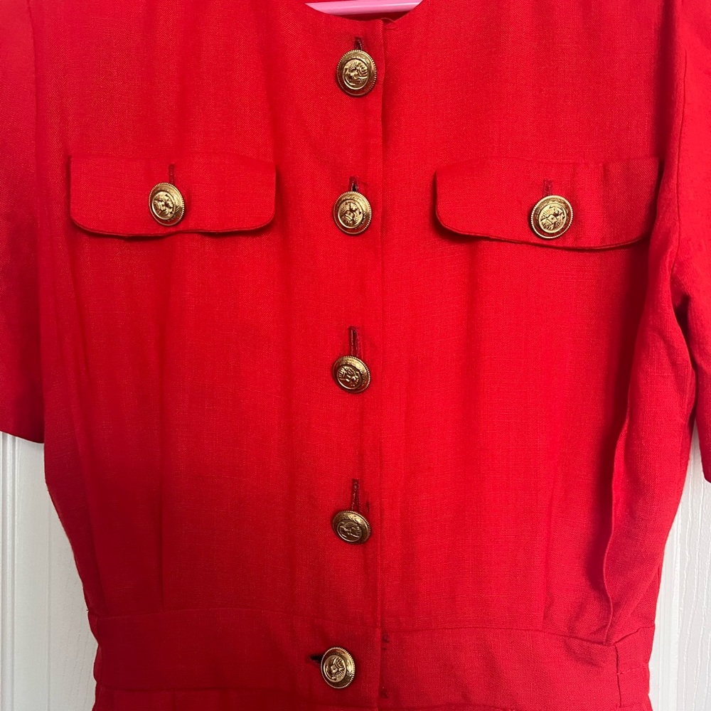 Vintage Talbots Button Up Shirt Dress Womens